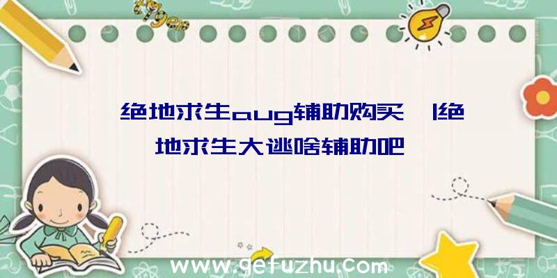 「绝地求生aug辅助购买」|绝地求生大逃啥辅助吧